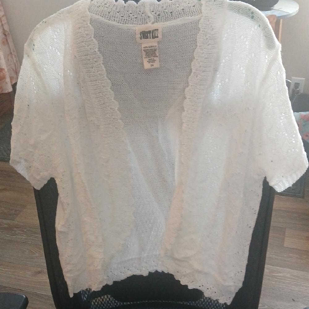 Stylish White Knit Cardigan